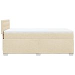 Casa si Gradina - Mobilier - Paturi si accesorii - Paturi - Pat box spring cu saltea, crem, 80x200 cm, textil - Infinity.ro