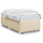 Casa si Gradina - Mobilier - Paturi si accesorii - Paturi - Cadru de pat, crem, 90x190 cm, material textil - Infinity.ro