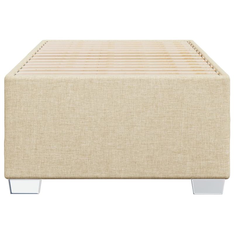 Casa si Gradina - Mobilier - Paturi si accesorii - Paturi - Cadru de pat, crem, 90x190 cm, material textil - Infinity.ro