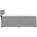 Casa si Gradina - Mobilier - Paturi si accesorii - Paturi - Pat continental cu saltea, gri deschis, 80x200 cm, textil - Infinity.ro