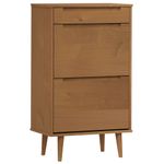 Casa si Gradina - Mobilier - Organizare si depozitare - Organizator incaltaminte - Pantofar "MOLDE", maro, 59,5x35x103 cm, lemn masiv de pin - Infinity.ro