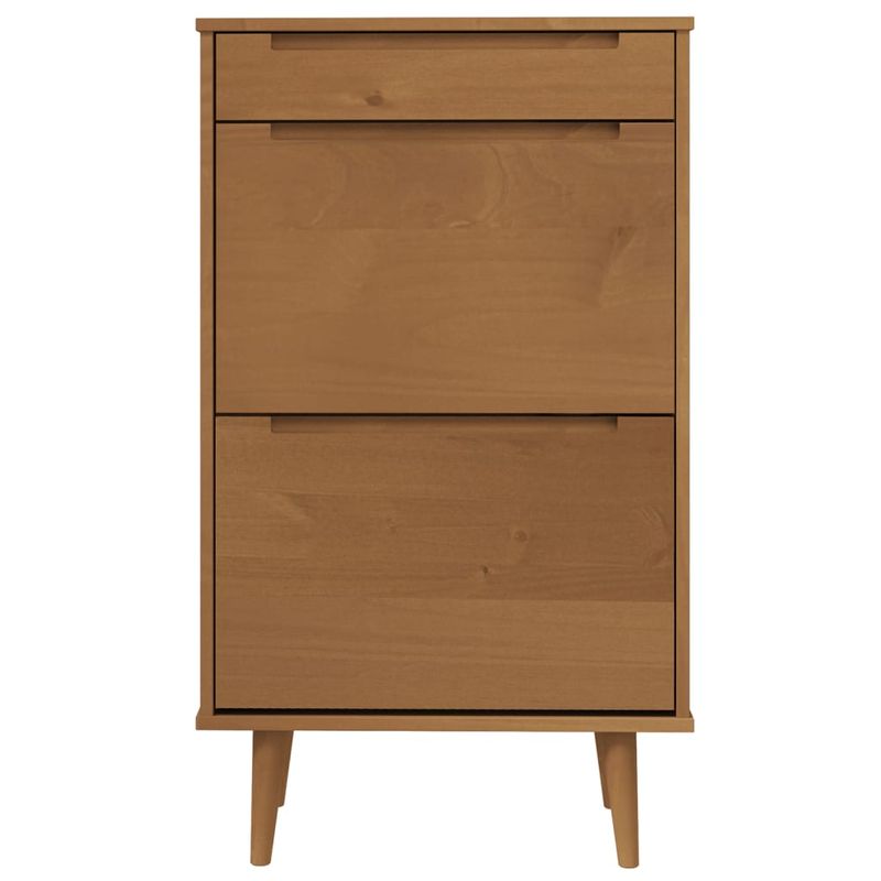 Casa si Gradina - Mobilier - Organizare si depozitare - Organizator incaltaminte - Pantofar "MOLDE", maro, 59,5x35x103 cm, lemn masiv de pin - Infinity.ro