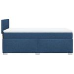 Casa si Gradina - Mobilier - Paturi si accesorii - Paturi - Pat box spring cu saltea, albastru, 100x200 cm, textil - Infinity.ro