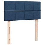 Casa si Gradina - Mobilier - Paturi si accesorii - Paturi - Pat box spring cu saltea, albastru, 100x200 cm, textil - Infinity.ro