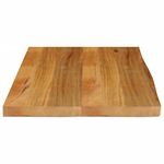 Casa si Gradina - Mobilier - Feronerie si accesorii mobila - Blat de masa contur organic 80x60x3,8 cm lemn masiv de mango, finisaj de stejar - Infinity.ro