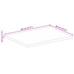 Casa si Gradina - Mobilier - Feronerie si accesorii mobila - Blat de masa contur organic 80x60x3,8 cm lemn masiv de mango, finisaj de stejar - Infinity.ro