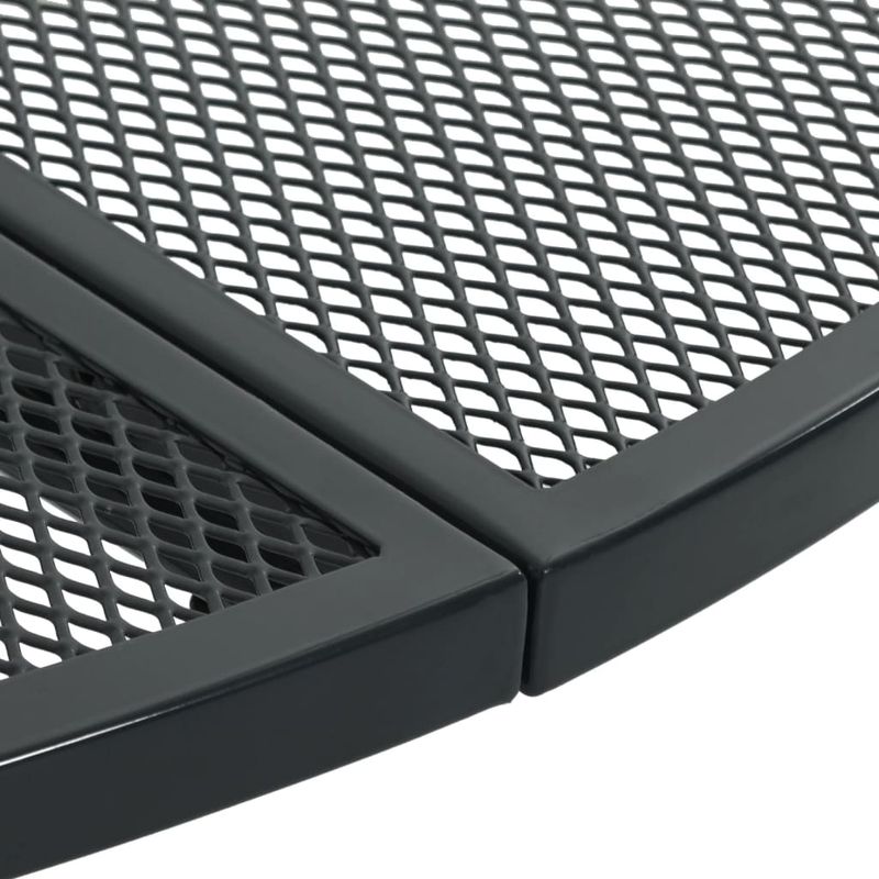 Casa si Gradina - Gradina si terasa - Mobilier exterior - Seturi mobila gradina - Set scaune de gradina rabatabile, 3 buc., antracit, otel vopsit - Infinity.ro