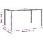 Casa si Gradina - Gradina si terasa - Mobilier exterior - Seturi mobila gradina - Set bistro de gradina, 5 piese, cu perne, bej, poliratan - Infinity.ro