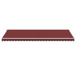 Casa si Gradina - Gradina si terasa - Umbrele si pavilioane - Umbrele - Copertina retractabila manual, visiniu, 600x350 cm, vișiniu și alb - Infinity.ro