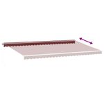 Casa si Gradina - Gradina si terasa - Umbrele si pavilioane - Umbrele - Copertina retractabila manual, visiniu, 600x350 cm, vișiniu și alb - Infinity.ro