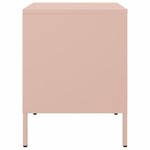Casa si Gradina - Mobilier - Comode si corpuri - Noptiere - Noptiere, 2 buc., roz, 36x39x50,5 cm, otel laminat la rece - Infinity.ro
