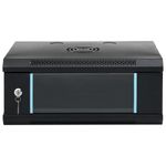 PC, gaming si accesorii - Servere - Cabinete metalice - Dulap de server montat pe perete, 4U, 19" IP20, 53x40x21 cm, negru - Infinity.ro
