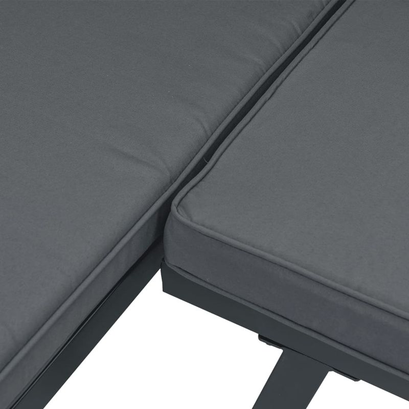 Casa si Gradina - Gradina si terasa - Mobilier exterior - Seturi mobila gradina - Set canapea de gradina, 6 piese, cu perne, negru, aluminiu - Infinity.ro