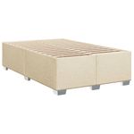 Casa si Gradina - Mobilier - Paturi si accesorii - Paturi - Pat box spring cu saltea, crem, 90x190 cm, textil - Infinity.ro