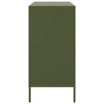 Casa si Gradina - Mobilier - Comode si corpuri - Comode - Dulap, verde masliniu, 68x39x79 cm, otel - Infinity.ro
