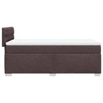Casa si Gradina - Mobilier - Paturi si accesorii - Paturi - Pat box spring cu saltea, maro inchis, 90x200 cm, textil - Infinity.ro