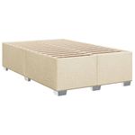 Casa si Gradina - Mobilier - Paturi si accesorii - Paturi - Pat box spring cu saltea, crem, 90x200 cm, textil - Infinity.ro