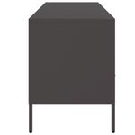 Casa si Gradina - Mobilier - Comode si corpuri - Comode - Dulap TV, negru, 100,5x39x50,5 cm, otel laminat la rece - Infinity.ro