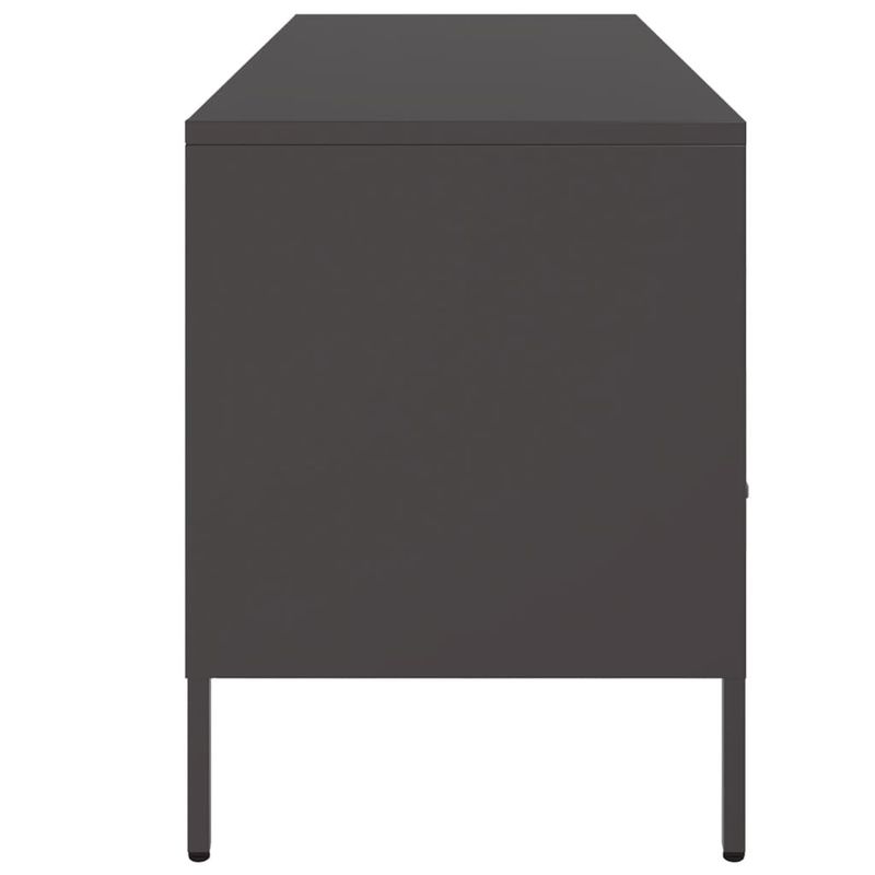 Casa si Gradina - Mobilier - Comode si corpuri - Comode - Dulap TV, negru, 100,5x39x50,5 cm, otel laminat la rece - Infinity.ro