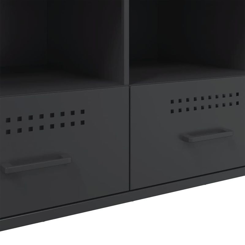 Casa si Gradina - Mobilier - Comode si corpuri - Comode - Dulap TV, negru, 100,5x39x50,5 cm, otel laminat la rece - Infinity.ro