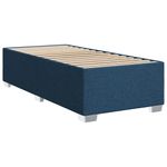 Casa si Gradina - Mobilier - Paturi si accesorii - Paturi - Pat box spring cu saltea, albastru, 80x200 cm, textil - Infinity.ro