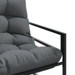 Casa si Gradina - Gradina si terasa - Mobilier exterior - Bancute de gradina - Banca de gradina cu perna, antracit, 113 cm, otel - Infinity.ro