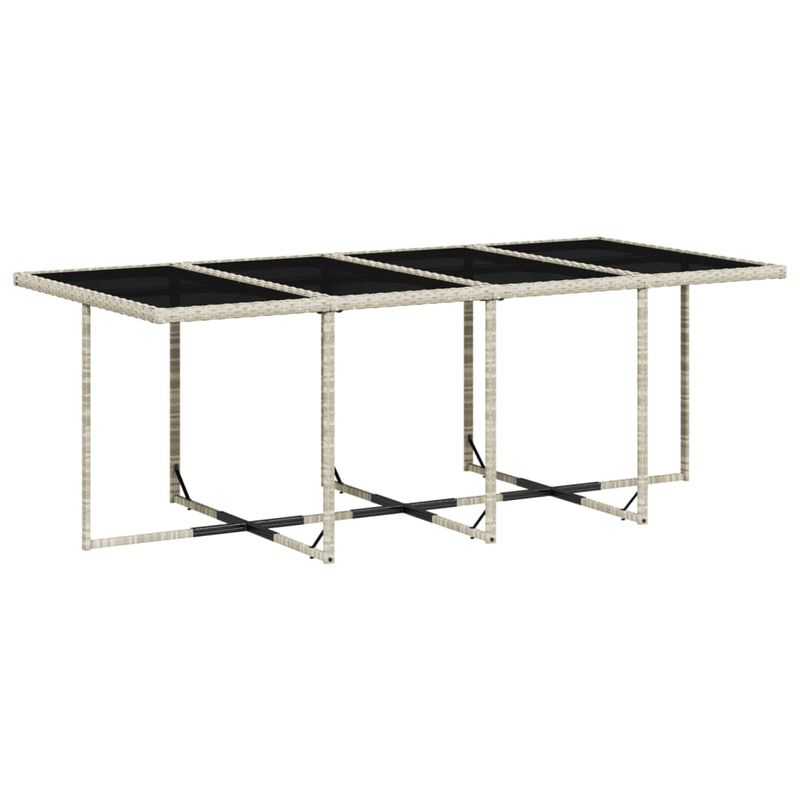 Casa si Gradina - Gradina si terasa - Mobilier exterior - Seturi mobila gradina - Set mobilier de gradina cu perne 13 piese gri deschis poliratan - Infinity.ro