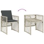Casa si Gradina - Gradina si terasa - Mobilier exterior - Seturi mobila gradina - Set mobilier de gradina cu perne 13 piese gri deschis poliratan - Infinity.ro