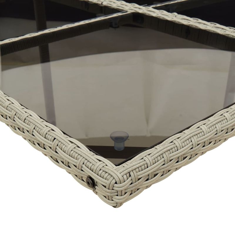 Casa si Gradina - Gradina si terasa - Mobilier exterior - Seturi mobila gradina - Set mobilier de gradina cu perne 13 piese gri deschis poliratan - Infinity.ro