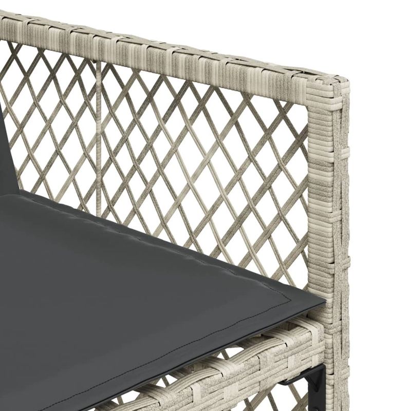 Casa si Gradina - Gradina si terasa - Mobilier exterior - Seturi mobila gradina - Set mobilier de gradina cu perne 13 piese gri deschis poliratan - Infinity.ro