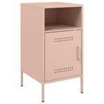 Casa si Gradina - Mobilier - Comode si corpuri - Noptiere - Noptiere, 2 buc., roz, 36x39x68 cm, otel laminat la rece - Infinity.ro