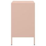 Casa si Gradina - Mobilier - Comode si corpuri - Noptiere - Noptiere, 2 buc., roz, 36x39x68 cm, otel laminat la rece - Infinity.ro