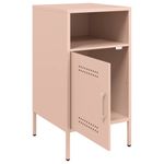 Casa si Gradina - Mobilier - Comode si corpuri - Noptiere - Noptiere, 2 buc., roz, 36x39x68 cm, otel laminat la rece - Infinity.ro