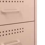 Casa si Gradina - Mobilier - Comode si corpuri - Noptiere - Noptiere, 2 buc., roz, 36x39x68 cm, otel laminat la rece - Infinity.ro