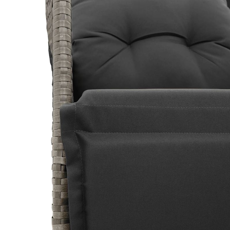 Casa si Gradina - Gradina si terasa - Mobilier exterior - Seturi mobila gradina - Set bistro de gradina cu perne, 11 piese, gri, poliratan - Infinity.ro