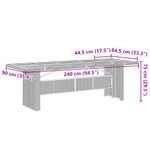 Casa si Gradina - Gradina si terasa - Mobilier exterior - Seturi mobila gradina - Set bistro de gradina cu perne, 11 piese, gri, poliratan - Infinity.ro
