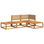 Casa si Gradina - Gradina si terasa - Mobilier exterior - Canapele si fotolii gradina - Set canapele de gradina cu perne, 4 piese, lemn masiv de acacia - Infinity.ro