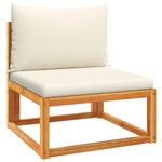 Casa si Gradina - Gradina si terasa - Mobilier exterior - Canapele si fotolii gradina - Set canapele de gradina cu perne, 4 piese, lemn masiv de acacia - Infinity.ro