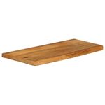 Casa si Gradina - Mobilier - Feronerie si accesorii mobila - Blat de masa contur organic 80x20x2,5 cm lemn masiv de mango, finisaj de stejar - Infinity.ro