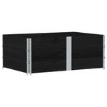 Casa si Gradina - Mobilier - Feronerie si accesorii mobila - Rame pentru paleti, 3 buc., negru, 150x100 cm, lemn masiv pin - Infinity.ro
