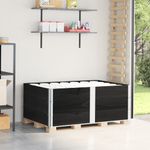 Casa si Gradina - Mobilier - Feronerie si accesorii mobila - Rame pentru paleti, 3 buc., negru, 150x100 cm, lemn masiv pin - Infinity.ro