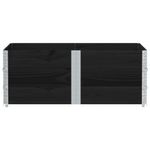 Casa si Gradina - Mobilier - Feronerie si accesorii mobila - Rame pentru paleti, 3 buc., negru, 150x100 cm, lemn masiv pin - Infinity.ro
