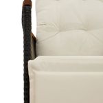 Casa si Gradina - Gradina si terasa - Mobilier exterior - Seturi mobila gradina - Set bistro de gradina, 11 piese, cu perne, negru, poliratan - Infinity.ro