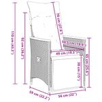 Casa si Gradina - Gradina si terasa - Mobilier exterior - Seturi mobila gradina - Set bistro de gradina, 11 piese, cu perne, negru, poliratan - Infinity.ro