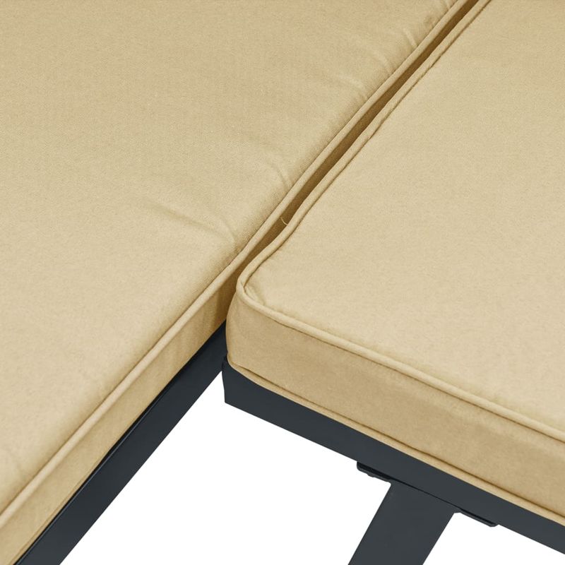 Casa si Gradina - Gradina si terasa - Mobilier exterior - Seturi mobila gradina - Set canapea de gradina, 5 piese, cu perne, negru, otel vopsit - Infinity.ro
