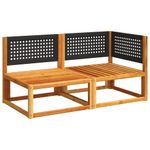 Casa si Gradina - Gradina si terasa - Mobilier exterior - Canapele si fotolii gradina - Canapea de gradina cu perne, 2 locuri, lemn masiv de acacia - Infinity.ro