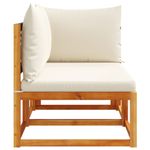 Casa si Gradina - Gradina si terasa - Mobilier exterior - Canapele si fotolii gradina - Canapea de gradina cu perne, 2 locuri, lemn masiv de acacia - Infinity.ro