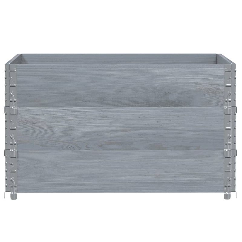 Casa si Gradina - Mobilier - Feronerie si accesorii mobila - Rame pentru paleti 3 buc. gri 100x100 cm lemn masiv de pin - Infinity.ro