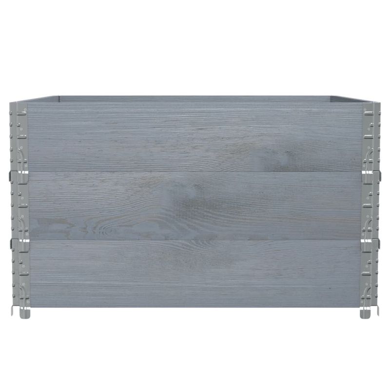 Casa si Gradina - Mobilier - Feronerie si accesorii mobila - Rame pentru paleti 3 buc. gri 100x100 cm lemn masiv de pin - Infinity.ro