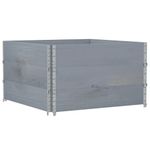 Casa si Gradina - Mobilier - Feronerie si accesorii mobila - Rame pentru paleti 3 buc. gri 100x100 cm lemn masiv de pin - Infinity.ro